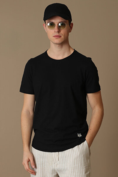 Lufian Junya Men's Basic T-Shirt Black