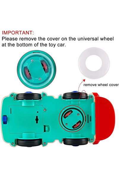 Arabest Transparent Electric Gear Train Toy, Flashing Lights & Music, Battery...