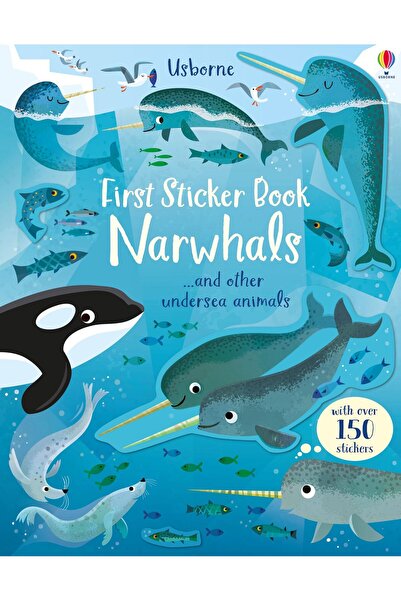 Usborne Children's book, Usborne, First Sticker Book Narwhals, 3+ years