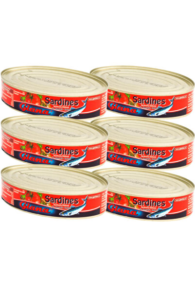 Giana Pachet 6x Giana-Sardine în sos de roșii 215 g