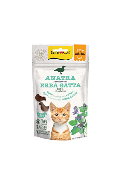 Gimcat Crunchy Ördekli ve Catnipli Kedi Ödül Maması 50 Gr
