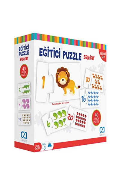 CA Games Numbers 40 Pieces Educational Children's Puzzle Jigsaw Series