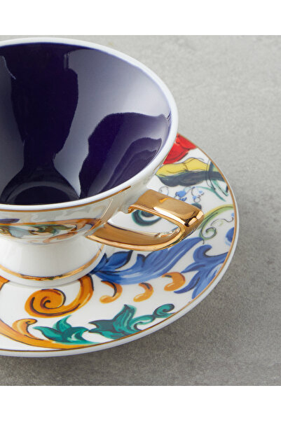 English Home Azalia New Bone China 4 Parça 2 Kişilik Kahve Fincan Takımı 90 ml Renkli