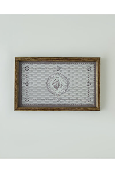 English Home Vesta Dekoratif Tepsi 16x26 cm Bej