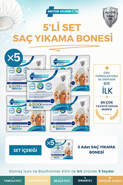 Doctor Silver Ion Gümüş Iyonlu Saç Yıkama Bonesi Setli – Durulama Gerektirmez...
