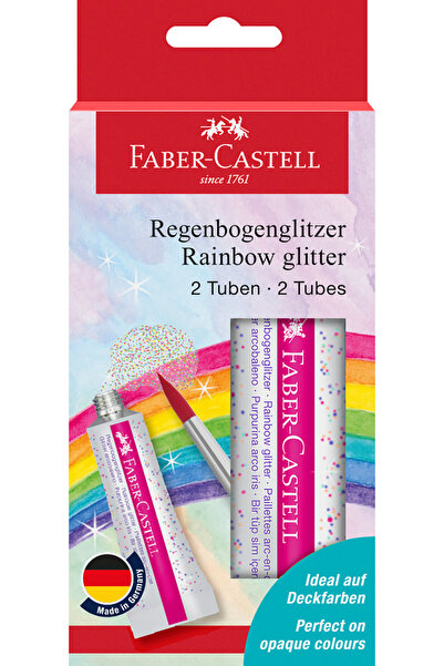 Faber Castell SET CU Sclipici Curcubeu 2X12 ML FABER-CASTELL