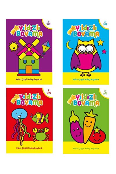 Ema Kitap Preschool Star Coloring Set 4 Books