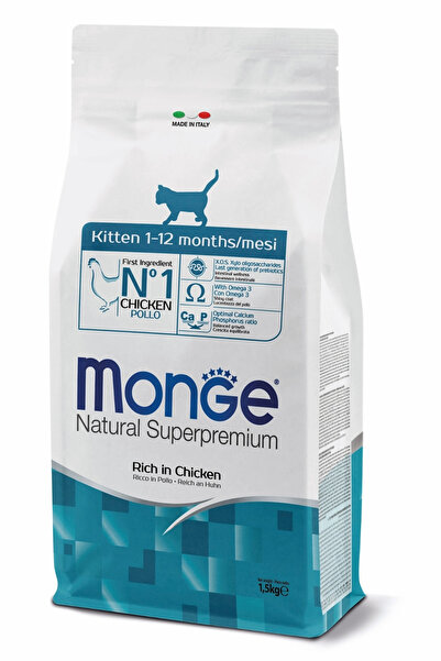 Monge Cat Kitten Daily Line Tavuklu Yavru Kedi Maması 1.5 Kg