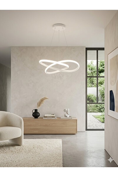 Zeya Lighting Yüksek Aydınlatmalı kardelen model beyaz gövde rengi  sarkıt mo...