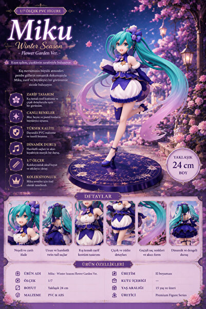 Zigver 2022 Yeni Anime Sakura Hatsune Miku Figürleri Kawaii Sanal Şarkıcı Mik...