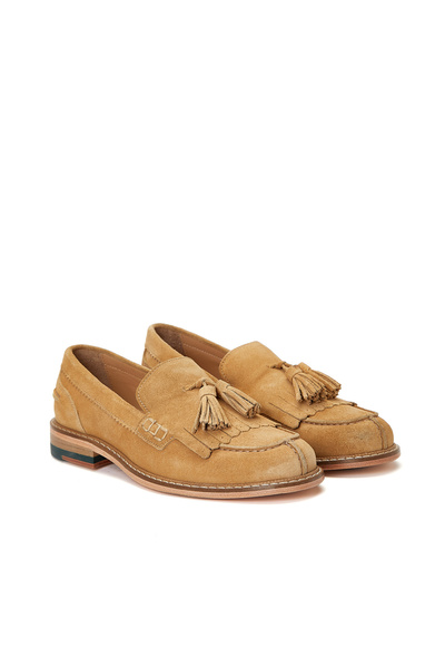 Network Camel Kadın Süet Loafer