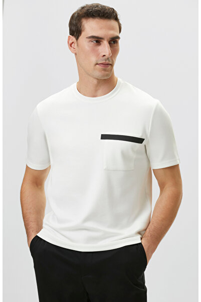 Network Ekru Baskı Detaylı T-shirt
