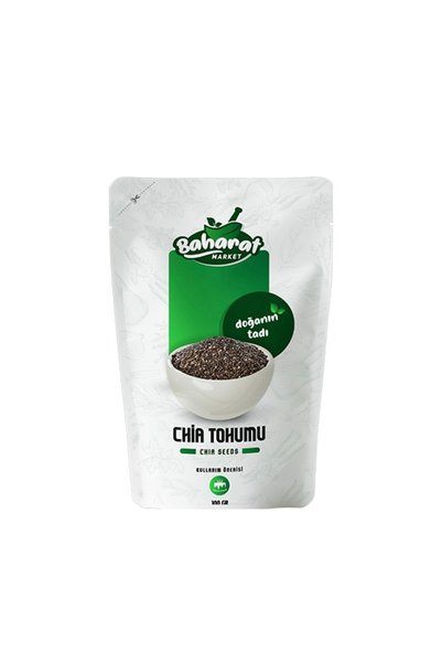 BAHARAT MARKET Chia Tohumu Çiya Tohumu 100gr