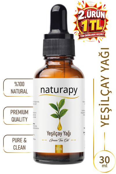 NATURAPY Yeşilçay Yağı (Green Tea Oil) Maserasyon | Ekstraksiyon Yağı 30 ml D...