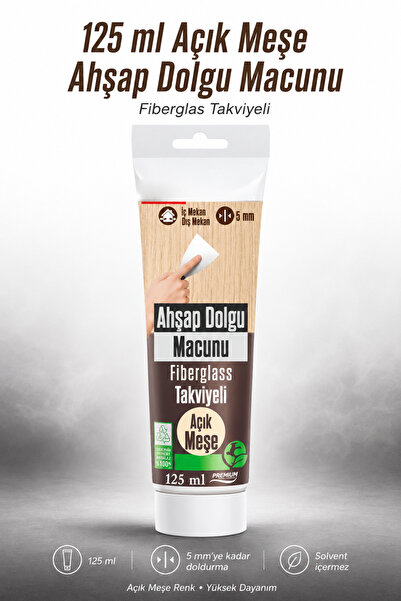 NZB AÇIK MEŞE Ahşap Parke Tamir Macunu Mobilya Masa Dolgu Çatlak Çizik Gideri...