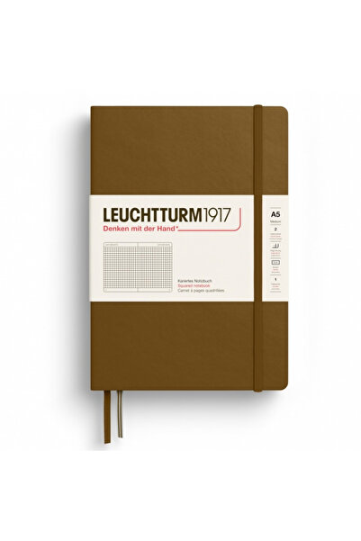 Leuchtturm Caiet A5 Aritmetică Copertă Cartonată Maro Cinnamon