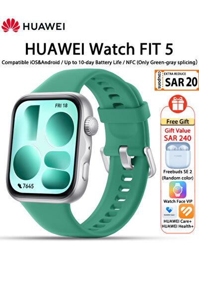 Huawei WATCH FIT 5 Smart Watch, 43mm FullView Display, iOS & Android, upto 10...