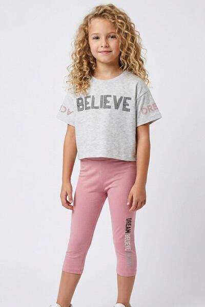Breeze Devojčice kapri leggins Skraćeni kroj set tekst Štampano 8-12 godina, ...
