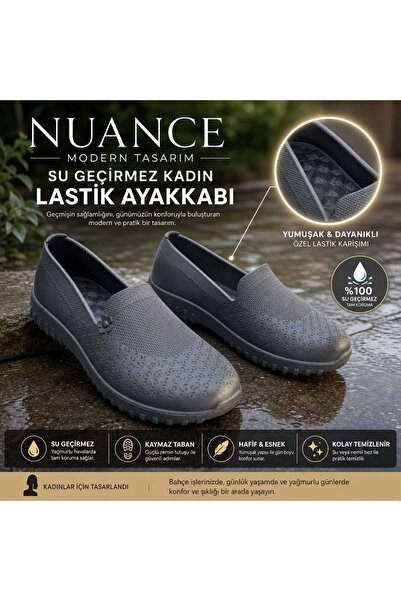 ÇİĞDEM KUNDURA Nuance - Modern Tasarım Kadın Lastik Bahçe Ayakkabısı