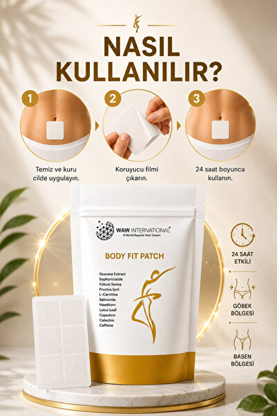 waw international Body Fit Patch – Göbek Bandı 30’lu | Sıkılaşmaya Yardımcı • Tokluk Hissi Destekleyici