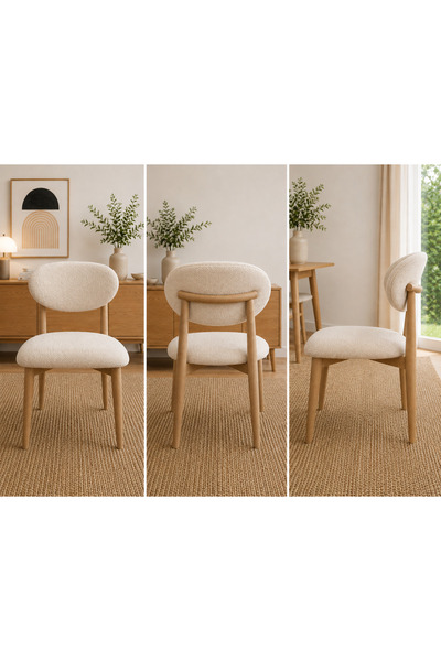Akbal Home Sandalye Kılıfı Bohem/Polo Model 1 Adet İtalyan Kardin Kumaş Yükse...