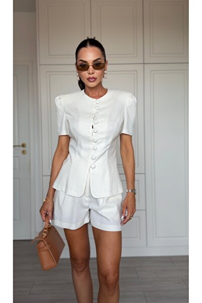 Atelier Carmen Babes Λινό σετ δύο τεμαχίων: μπλούζα και παντελόνι