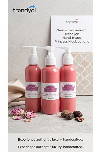 Al Kassal Princess Musk Hand-Made Body Lotion - 3 Pack - Natural Moisturizer ...