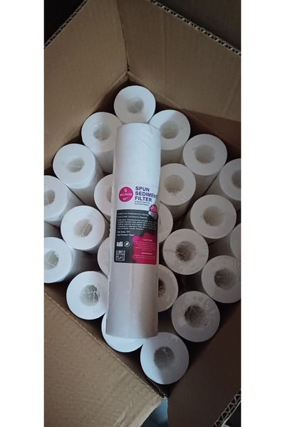 Aquabir 5 Mikron 10 inç 25 Adet Su Filtresi Sediment Filtre Su Arıtma Cihazları