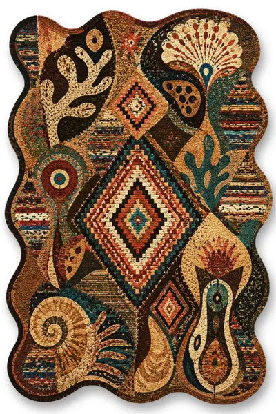 Rugs Modern Halı SDT Karışık Desenli Modern Dokuma Taban Dekoratif Halı sdt3522