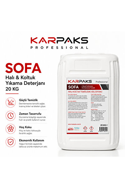 KARPAKS Sofa Halı ve Koltuk Yıkama Deterjanı 20 Kg