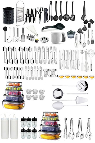 Mirilliahome 168 Parça Çatal Kaşık Bıçak Takımı 12 Kişilik Sade Model Yemek v...