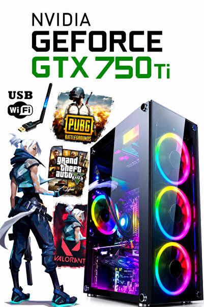 Dmc N284 (PUBG,GTA 5) I5 3470,16gb RAM,512GB SSD,4G GTX750Tİ GDDR5,oyuncu Mas...