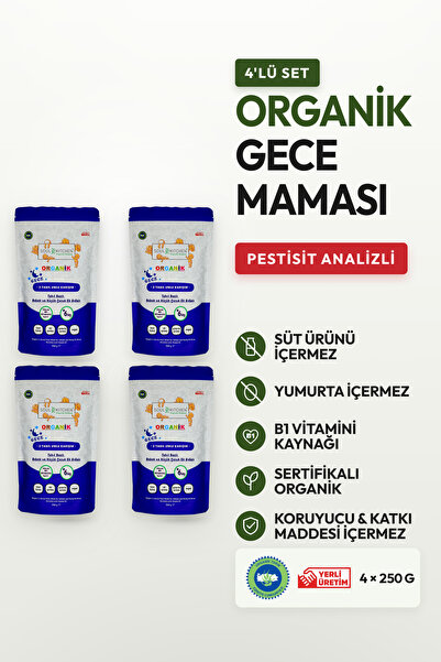 Soul Kitchen Organik Ürünler Organik Sertifikalı Bebek Gece Maması 3 Tahıllı ...
