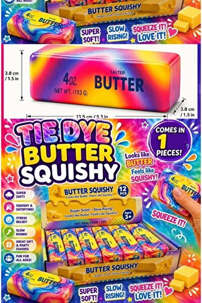OYUNCAKSAHİLİ Butter squishy rainbow slow rising 1 adet sukuşi Yavaş Yükselir...
