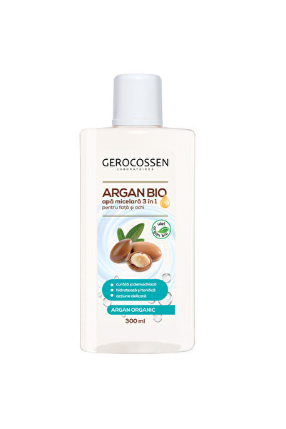 GEROCOSSEN Apă Micelară Argan Bio 3 în 1 cu Ulei de Argan, Aloe Vera și Mușeț...