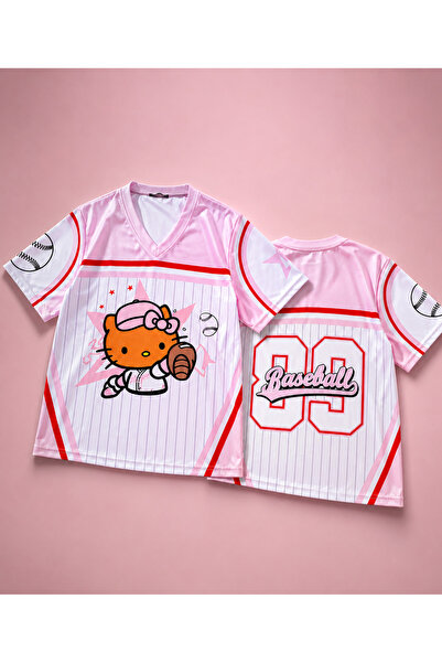 Freak Tshirt Pink Kitty Baseball Jersey Unisex T-Shirt