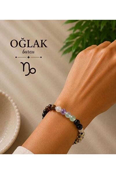 OĞLAK BURCU DOĞALTAŞ BİLEKLİK 8 mm