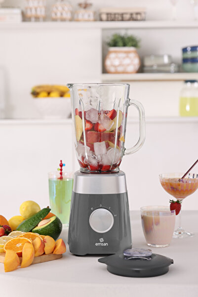 Emsan Multiblend Smoothie Blender Grey 1000W