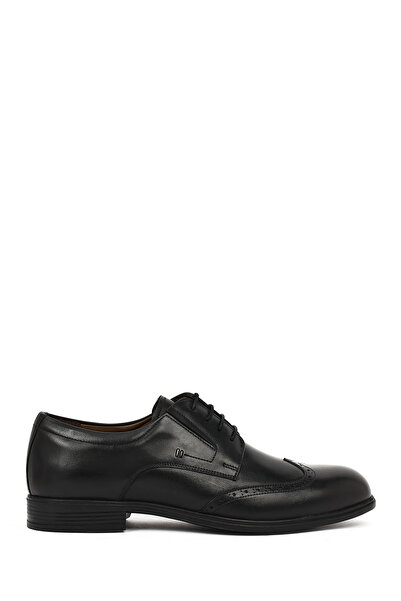 Derimod Men's Black Lace-Up Leather Classic Shoes 26Sfd602418