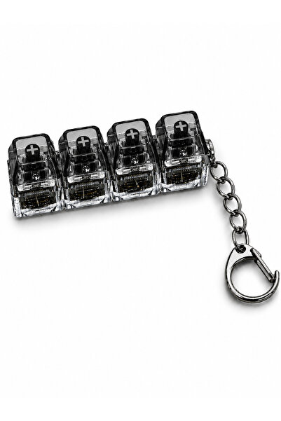 4-Piece Stress Reliever Mechanical Keychain with Black Light Sound Mechanical Key Sense • Fun to Use