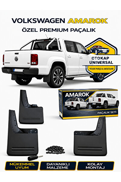 KAPOTO Volkswagen Amarok 2010-2022 Orijinal Uyumlu 4’lü Paçalık Takımı Ön Ark...