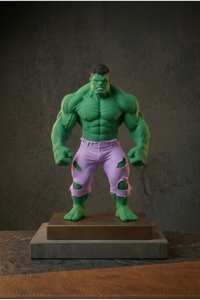 WOWOLAB Hulk Yeşil Dev 3D Baskı Koleksiyon Dekor Figürü