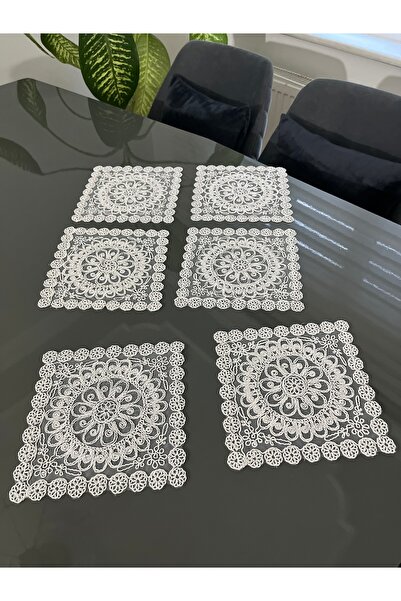 BRL ÇEYİZ HOME Set de 6 piese pentru sufragerie, vitrină, suport pentru șerve...