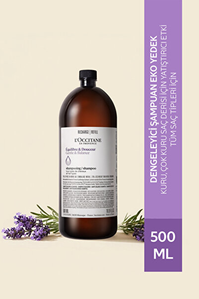 L'Occitane Dengeleyici Şampuan, Eko Yedek (Refill), Tüm Saç Tipleri için, Pre...