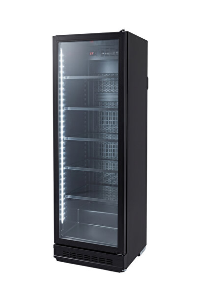 Greencooler 375 DTK Siyah Premium Dikey Şişe Soğutucu