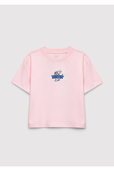 Mavi Swim Fun majica sa šarenim printom, roze, širokog kroja / udoban kroj 76...