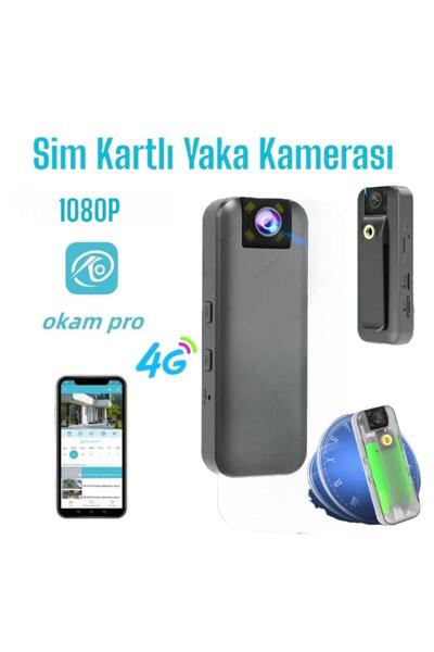 R market Sim Kartlı Yaka kamerası Uzaktan İzlenebilir Ses Ve Görüntü Kayıt Canlı Takip Kamerası2026 serisi