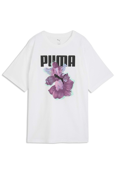 Puma 691908 Grafika Opuštena majica Bolja majica Ženska majica BELA