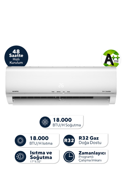 KUMTEL Matsu KMSAC-18 18.000 BTU A++ Inverter Duvar Tipi Split Klima (Montaj ...