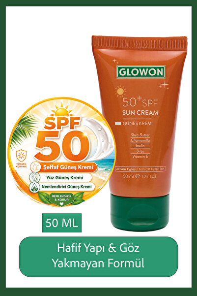 GLOWON كريم حماية عالية من الشمس بعامل حماية من الشمس SPF 50، 50 مل